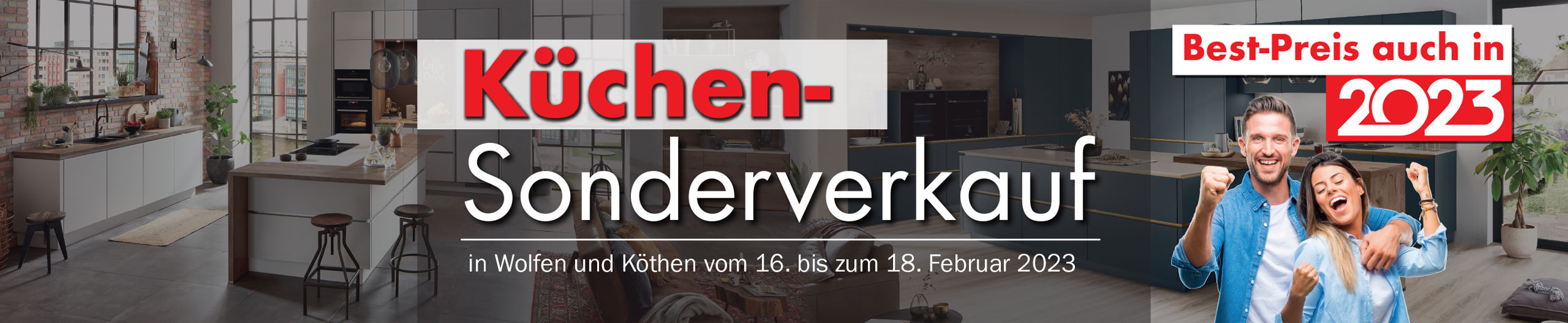 3 Tage exklusiver Küchen-Sonderverkauf bei Möbel Mit in Wolfen und Köthen!